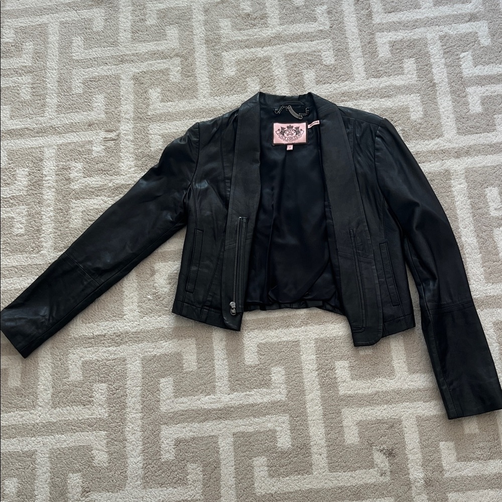Juicy Couture Black Leather jacket